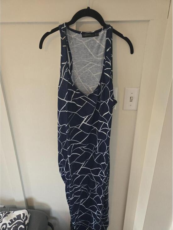 Zanzea Dresses & Skirts - Zanzea Geometric Abstract Print Sleeveless Maxi Dress Size 12